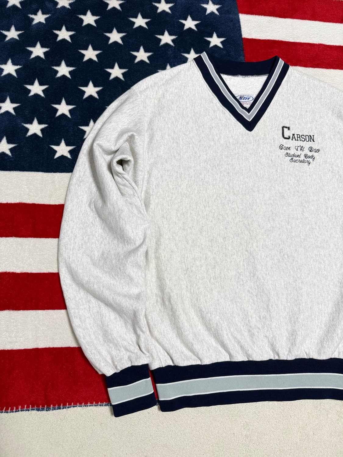 NEFF USA V넥 헤비 스웻셔츠 [L] 상품이미지2