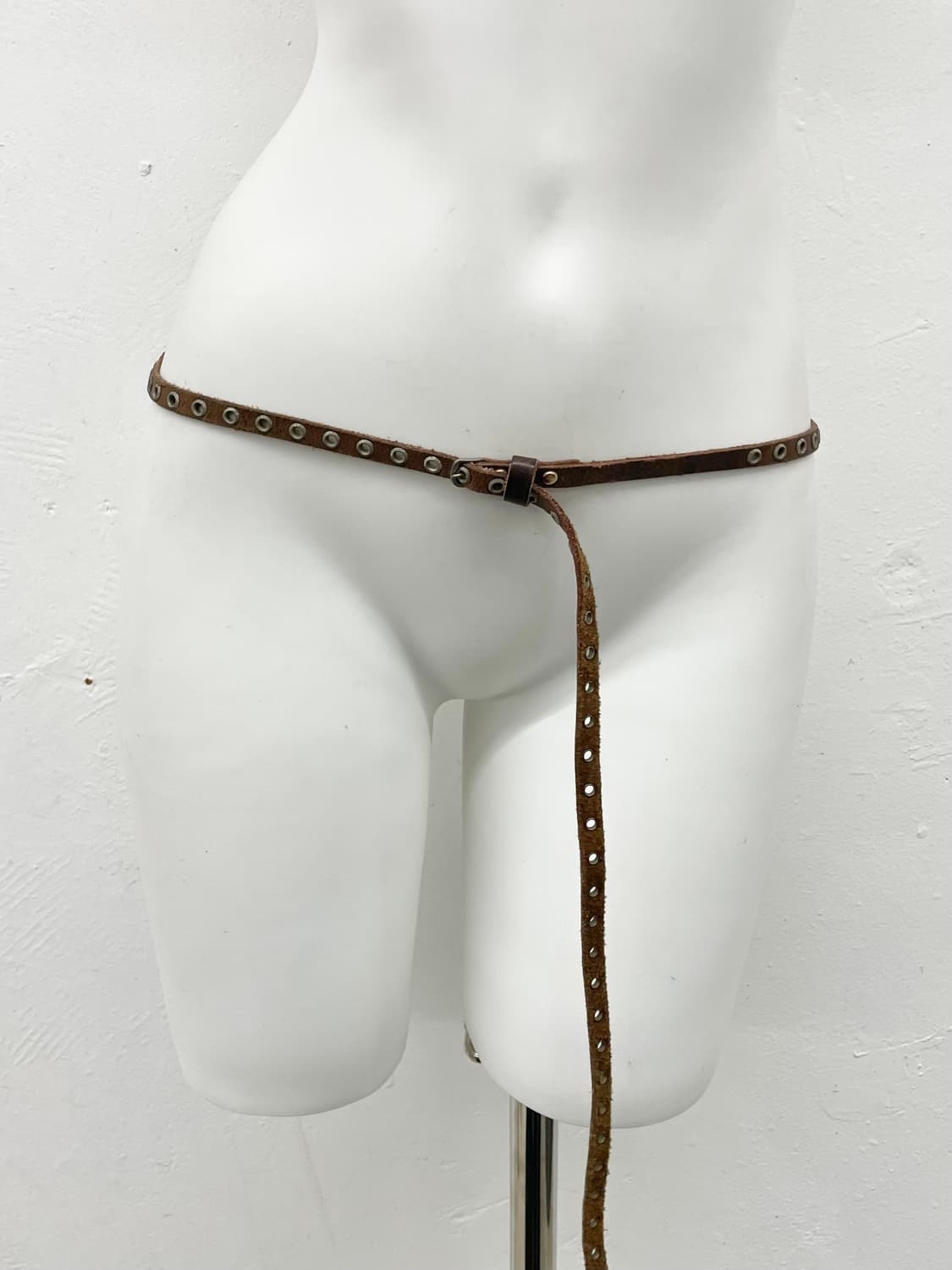 리얼레더 레이어드 펀칭 벨트 상품이미지4