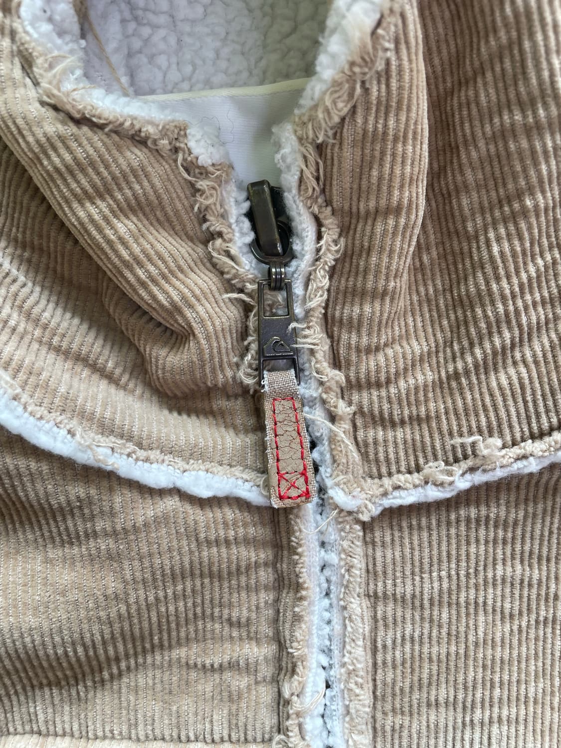 퀵실버 Quiksilver 베이지 후드 집업 자켓 M 상품이미지5