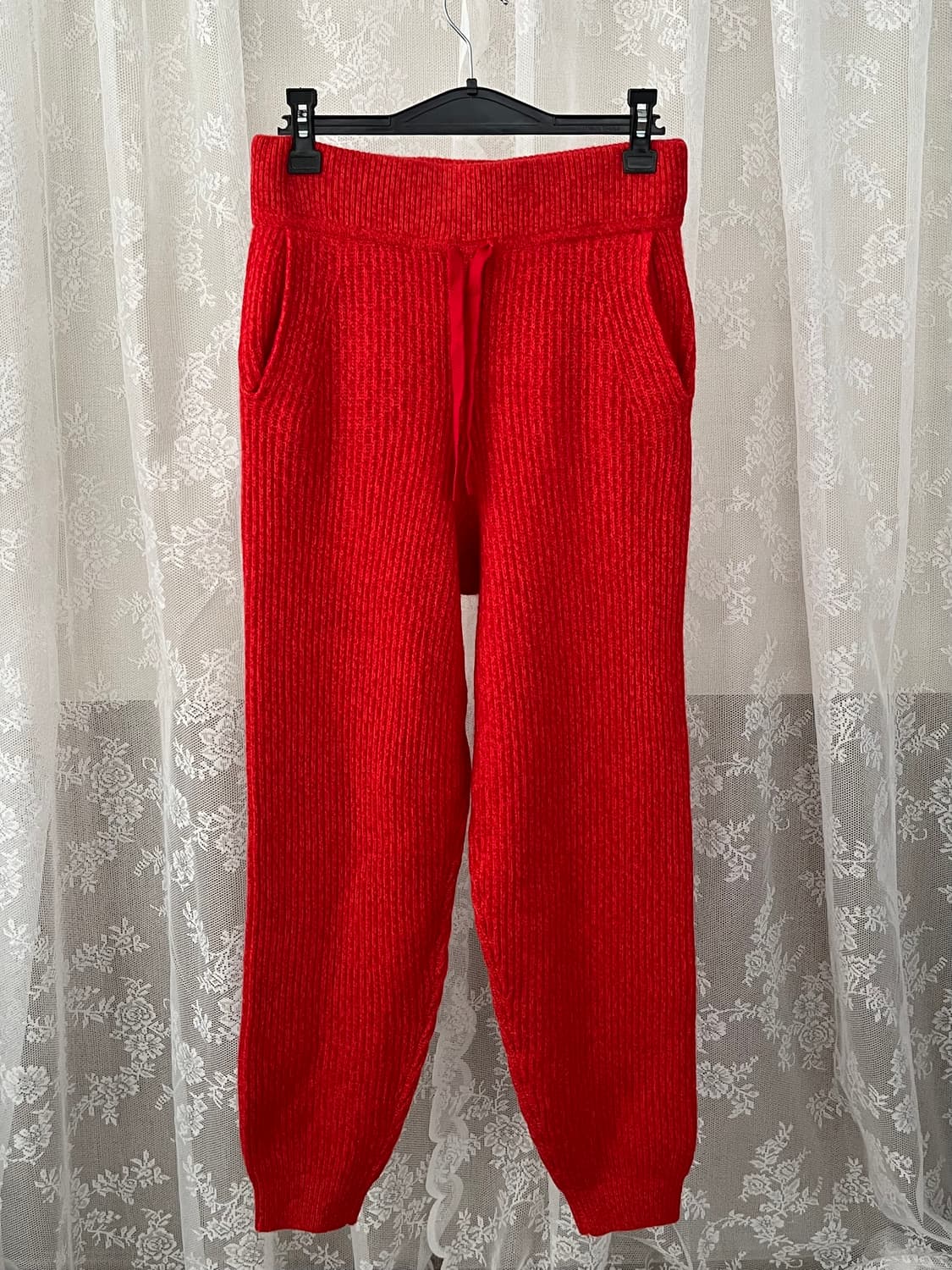 XS) 랙앤본 피어스 캐시미어 조거 팬츠 레드 상품이미지1