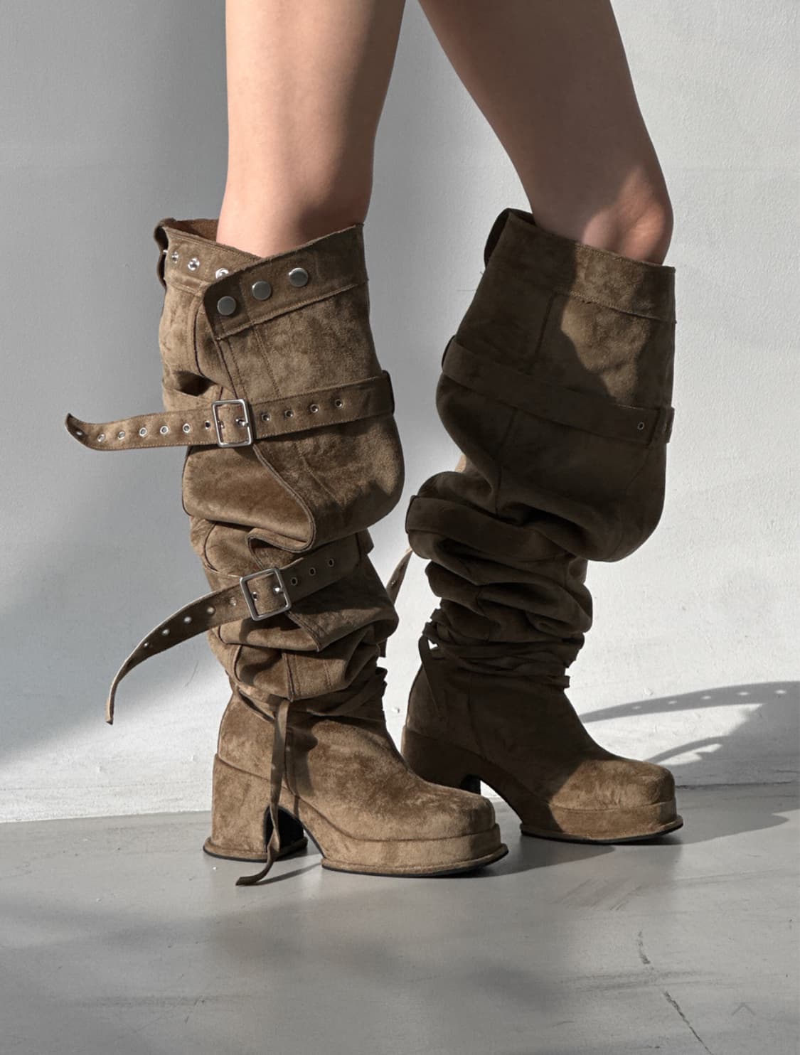 멀티웨어 버클 싸이하이 부츠 상품이미지2