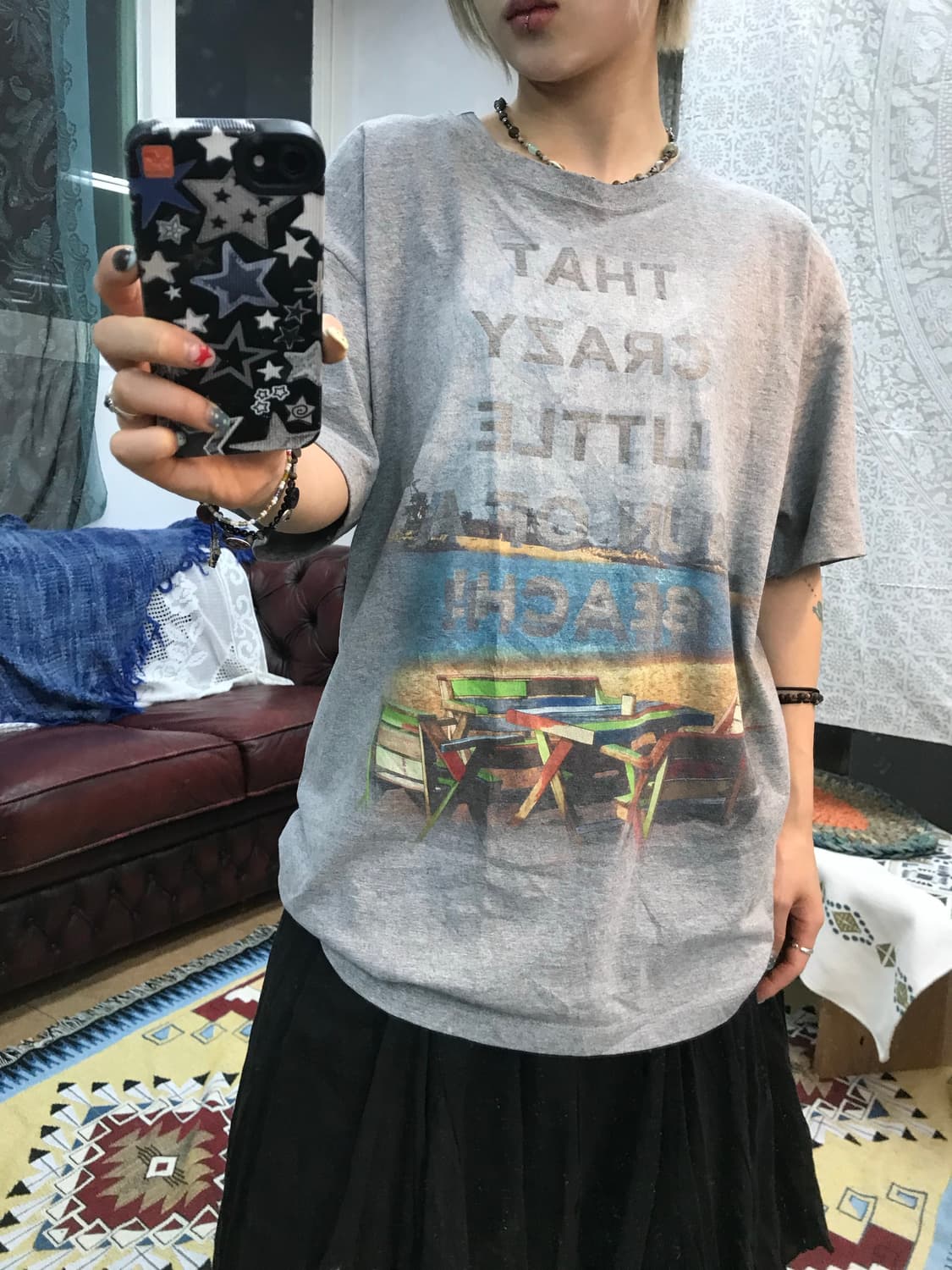 Sentosa fun 프린팅 반팔티  상품이미지2