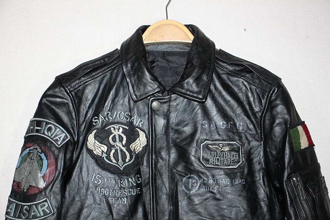 Vintage leather jacket 가죽 항공자켓(우리95) 상품이미지3