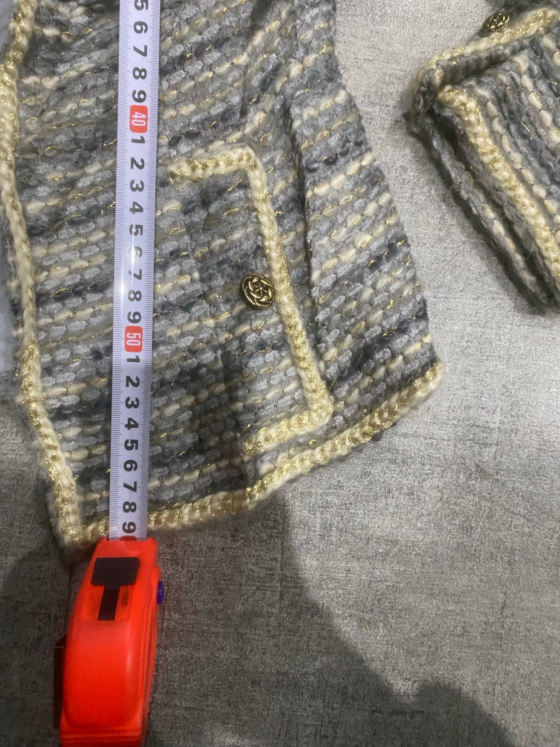 일본빈티지 달천깔페어리 백예린 프린세스 트위드자켓 상품이미지4