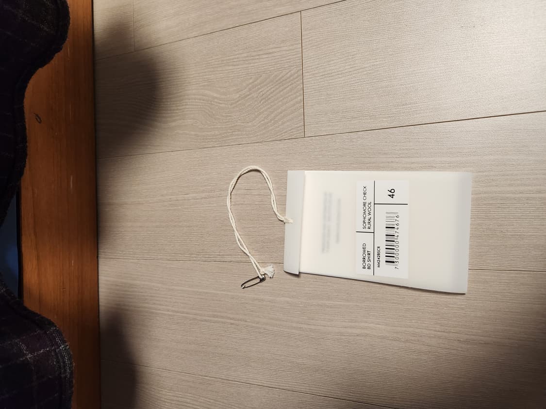 아워레가시 bd셔츠 소모포어 체크 46 상품이미지2