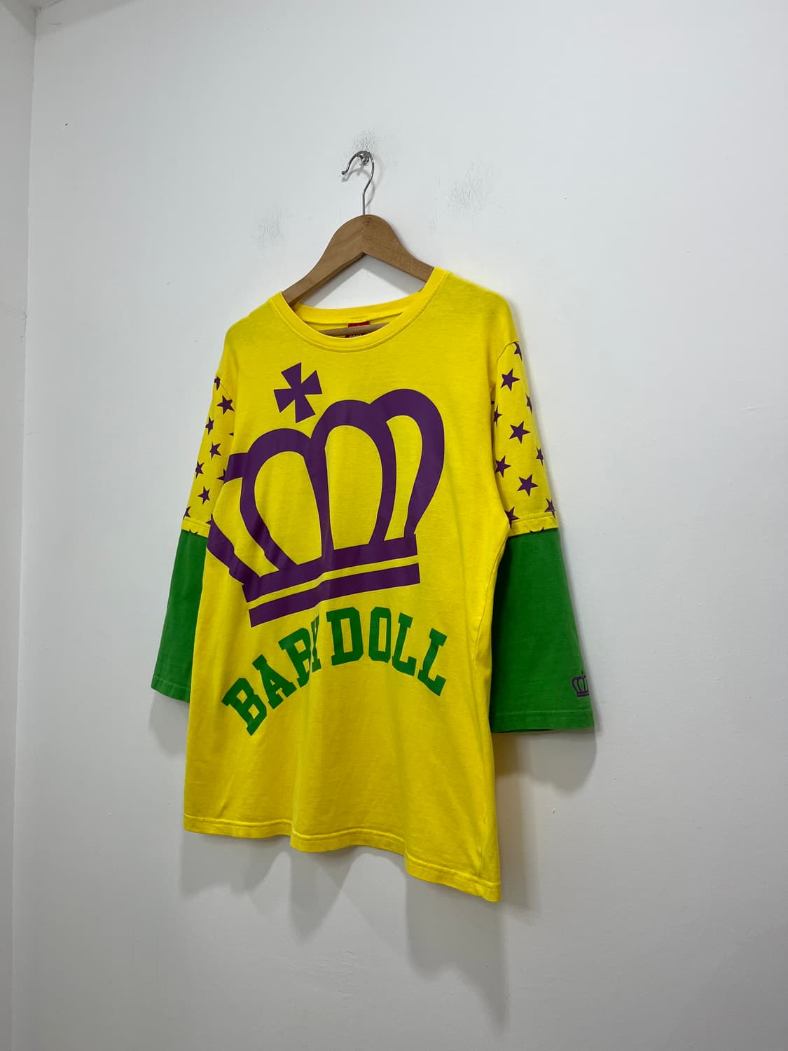 y2k baby doll 왕관 별 레이어드 롱슬리브 티셔츠  상품이미지2