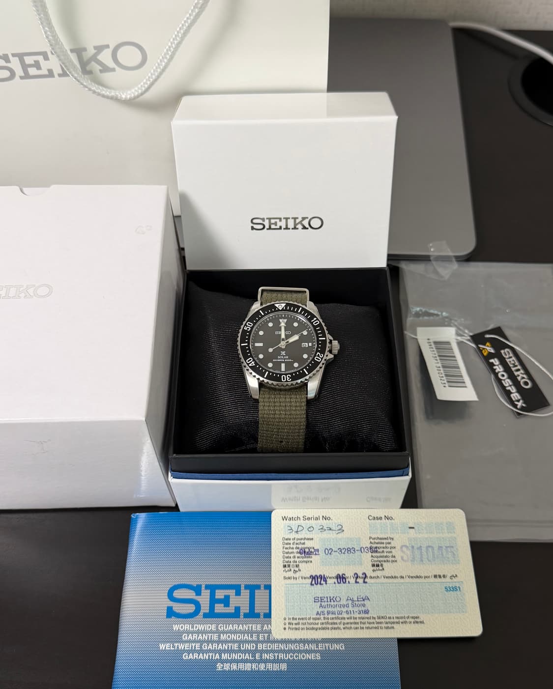 세이코 SNE573 38.5mm + rsm 나토밴드 상품이미지3