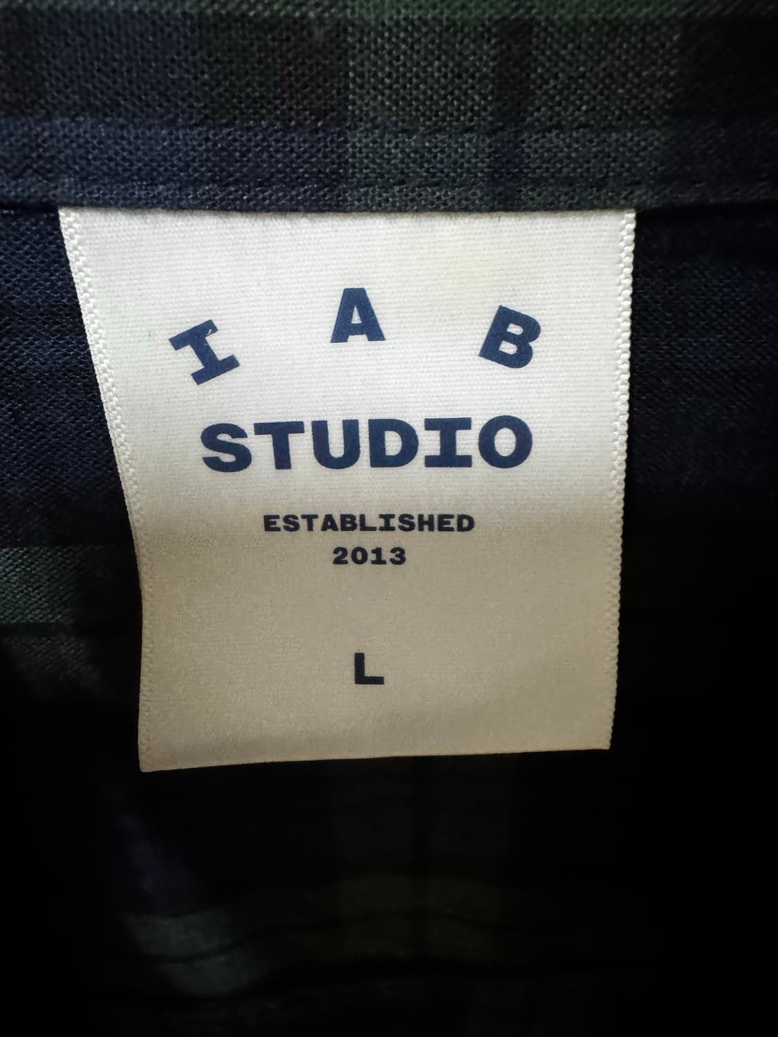 아이앱 스튜디오 블랙워치 타탄 셔츠 블루 그린 상품이미지3