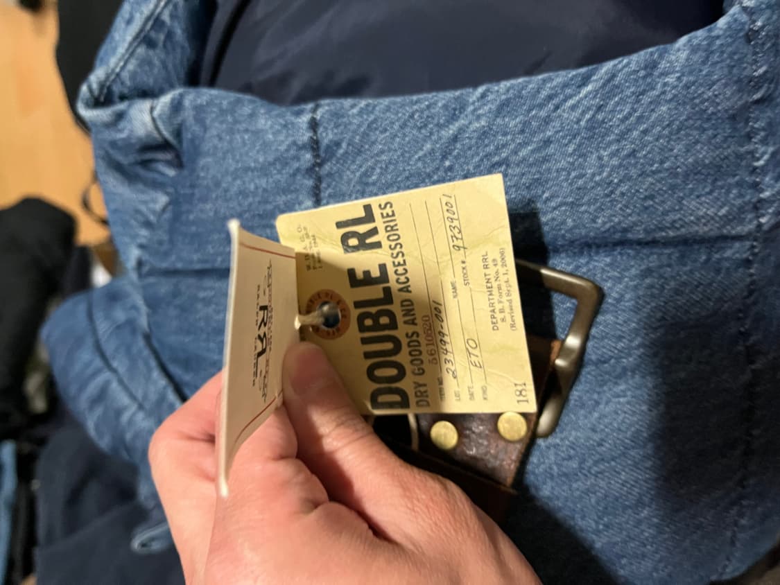 RRL 더블알엘 디스트레스트 레더 가죽 벨트 30사이즈 팝니다 상품이미지5