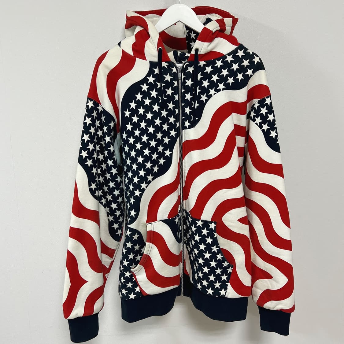 슈프림 14FW 3M 리플렉티브 성조기 써멀 후드집업 상품이미지2