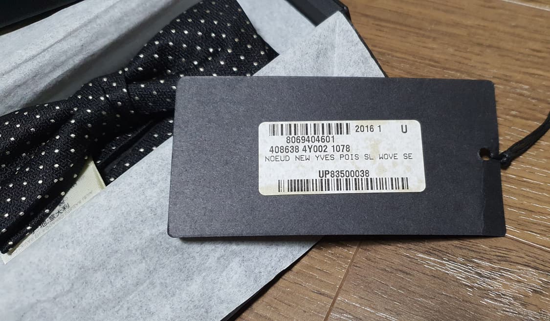 생로랑 16ss 서프시즌 폴카도트 보타이 상품이미지7