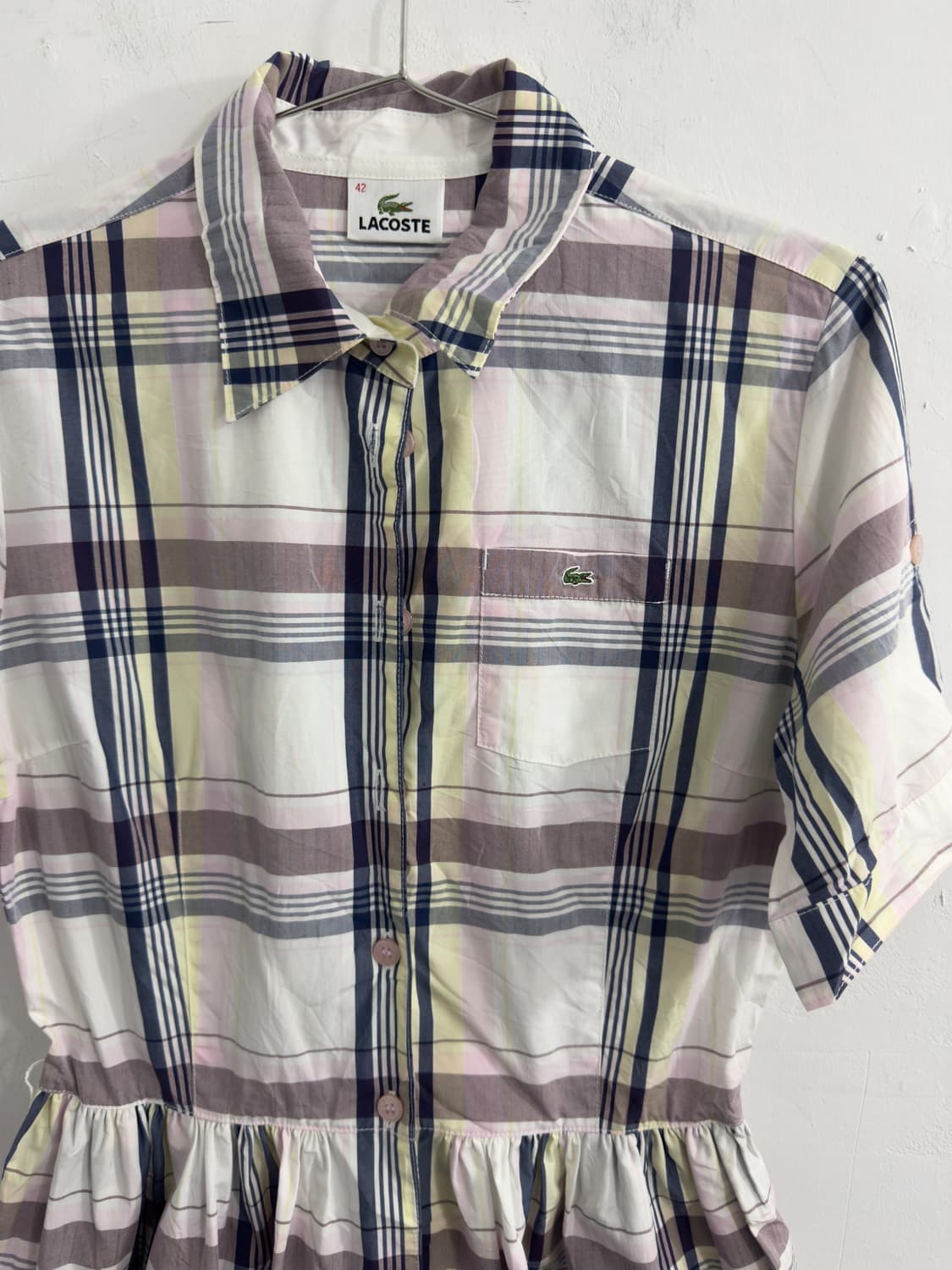 lacoste check shirt onepiece 상품이미지4