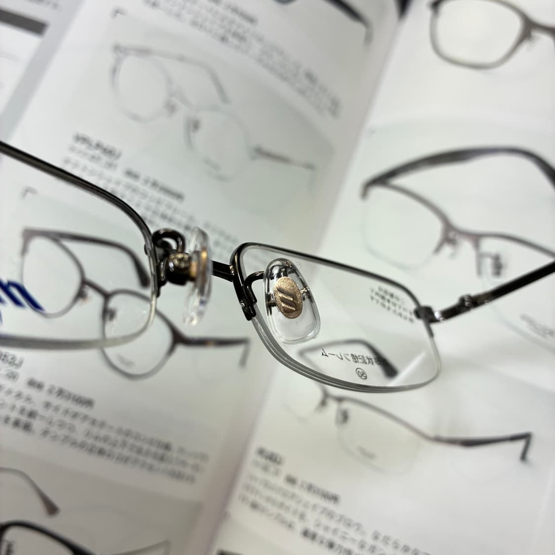 MIZUNO 미즈노 스퀘어 반무테 티타늄 일본 안경 상품이미지8