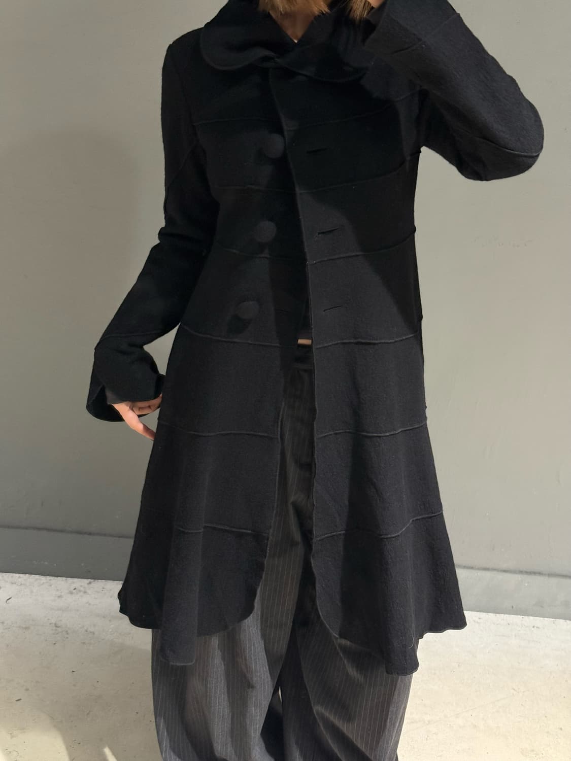 big button line detail coat 상품이미지4