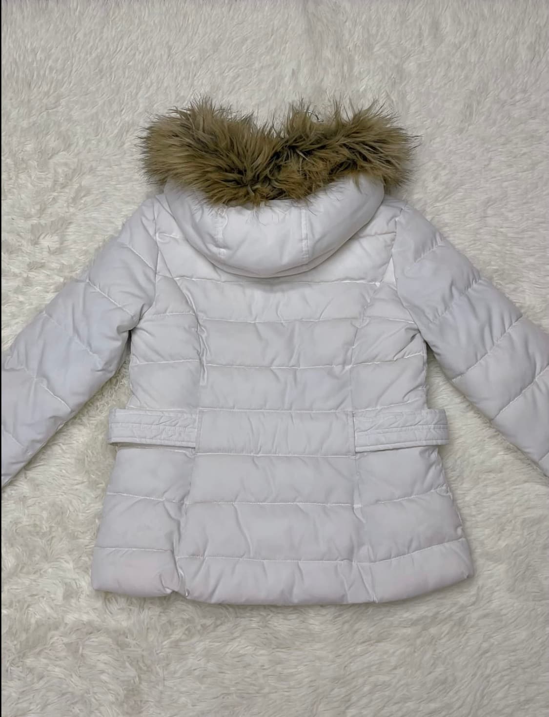 유일매물 홀리스터 울프죠 패딩 화이트 상품이미지2