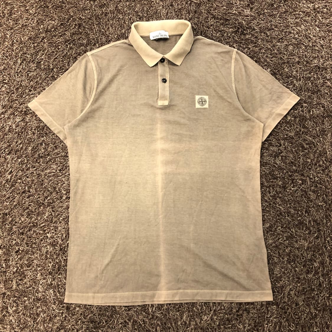 스톤아일랜드 패치 로고 카라 반팔 티셔츠 상품이미지1