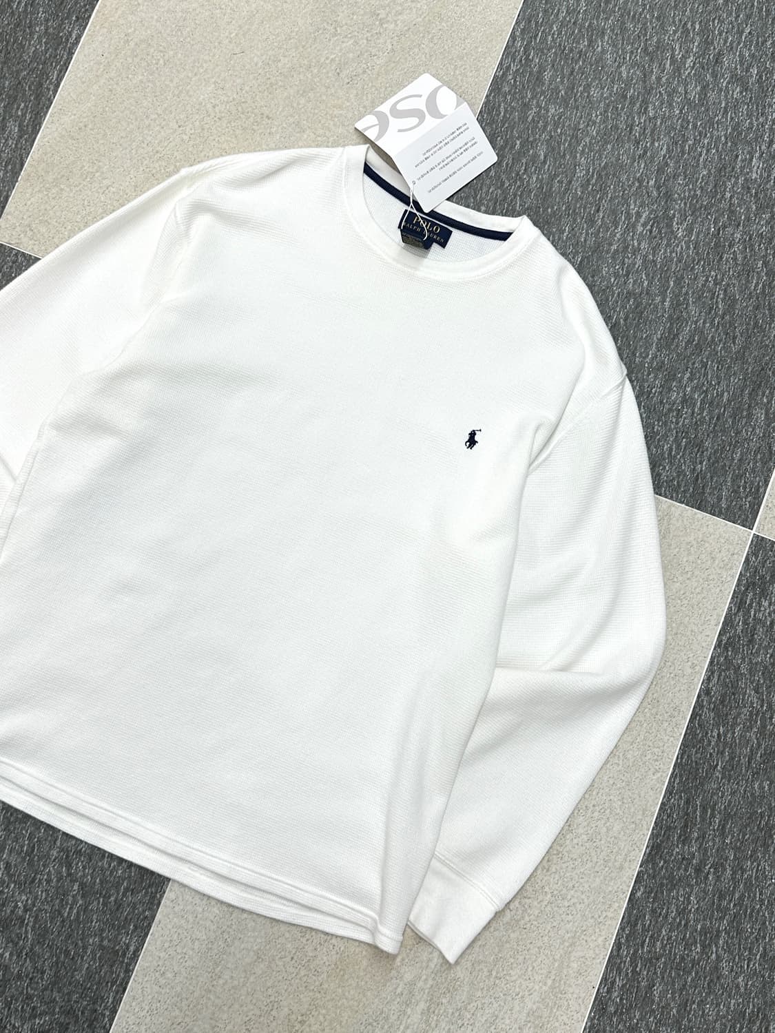 폴로 랄프로렌 화이트 와플 티셔츠  상품이미지5