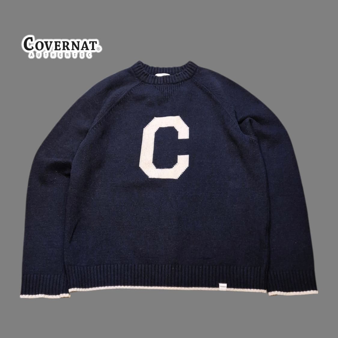 M 커버낫 네이비 니트 상품이미지1