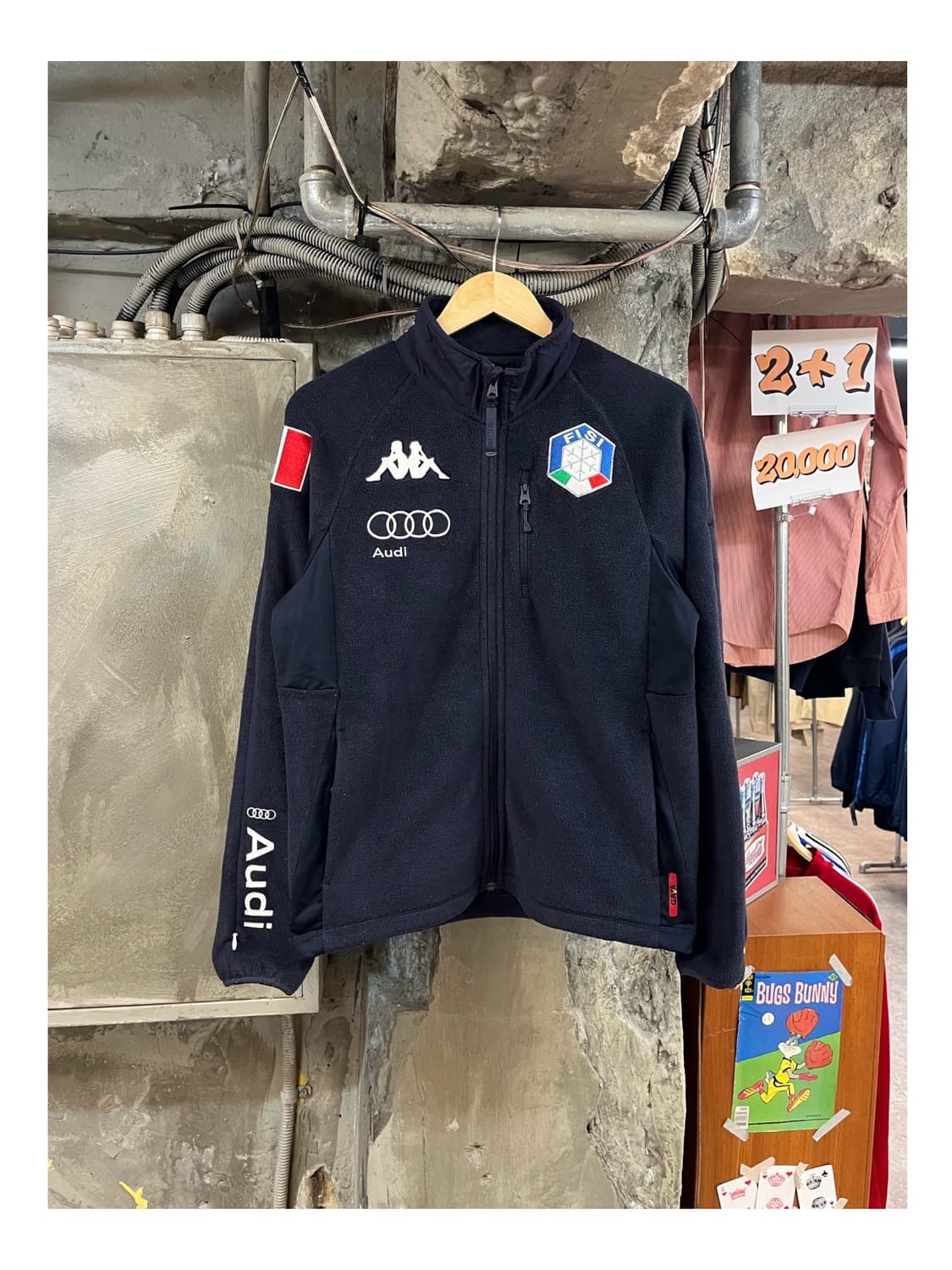 카파 이탈리아 아우디 플리스 자켓 네이비 M #csz3266  상품이미지1