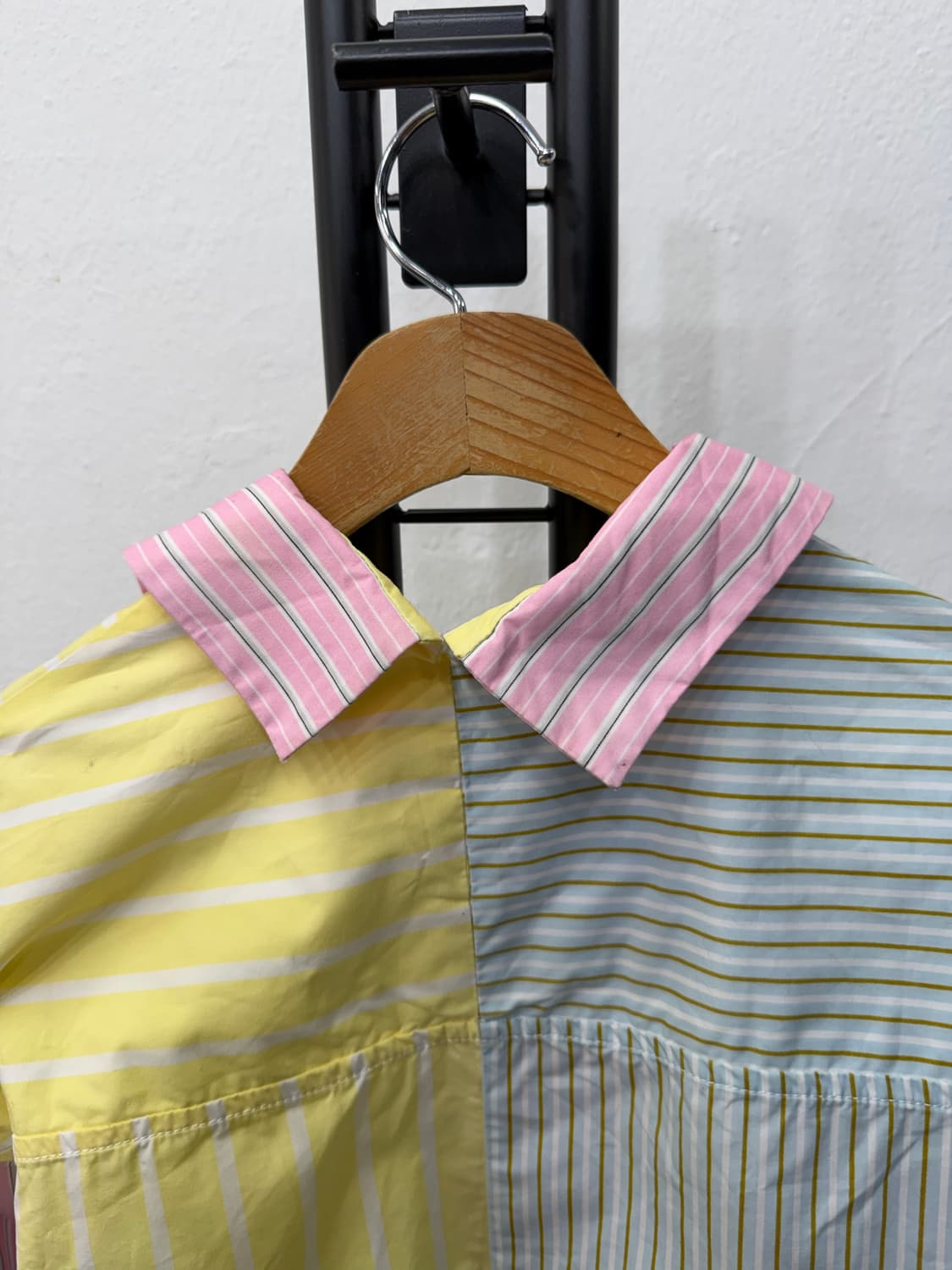 정품) 마르니 여성 오버핏 컬러풀 스트라이프 셔츠 36 상품이미지6