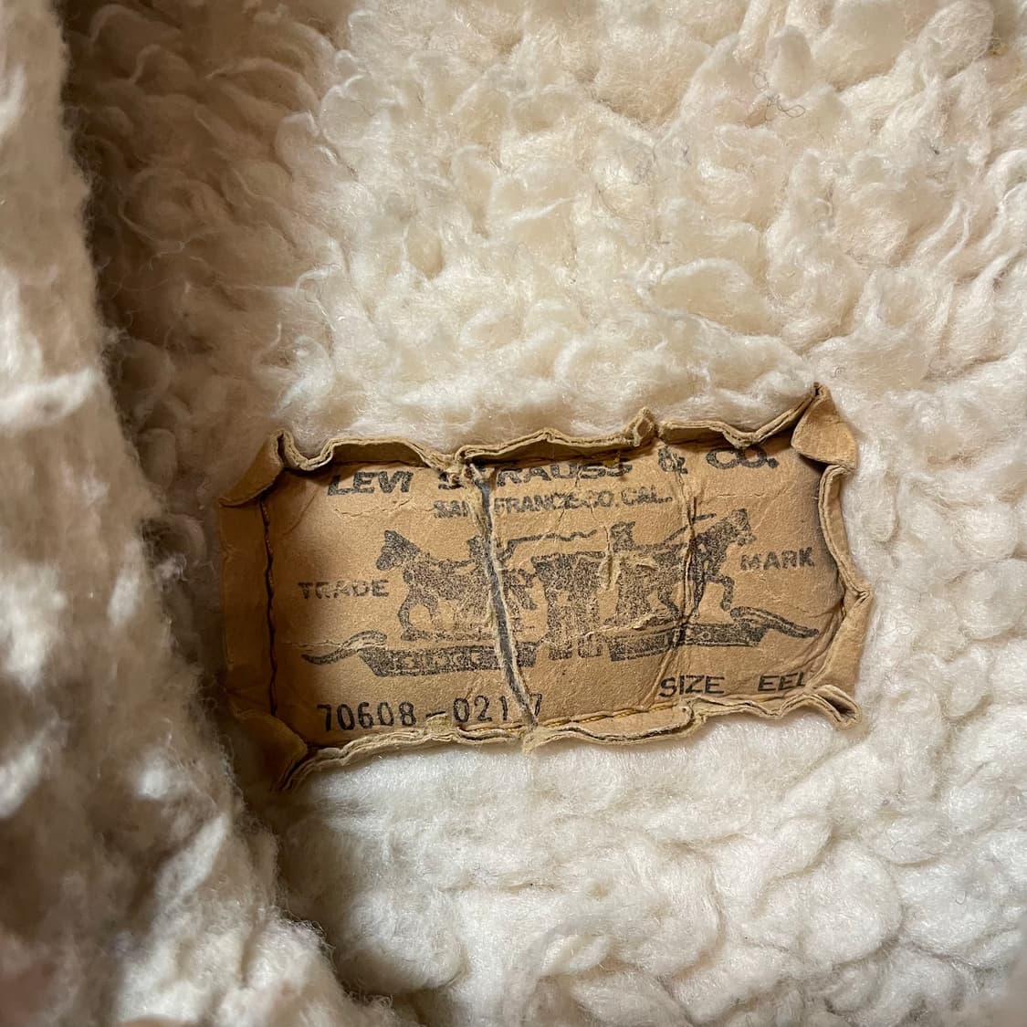 80s 리바이스 오렌지텝 쉐르파자켓 상품이미지3