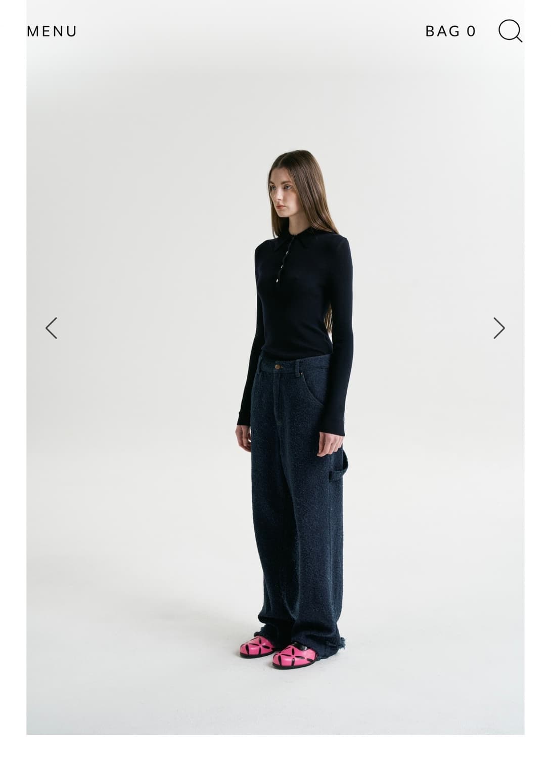 후왓웨어 flow soft pk knit(navy) 새상품 팝니다 상품이미지7