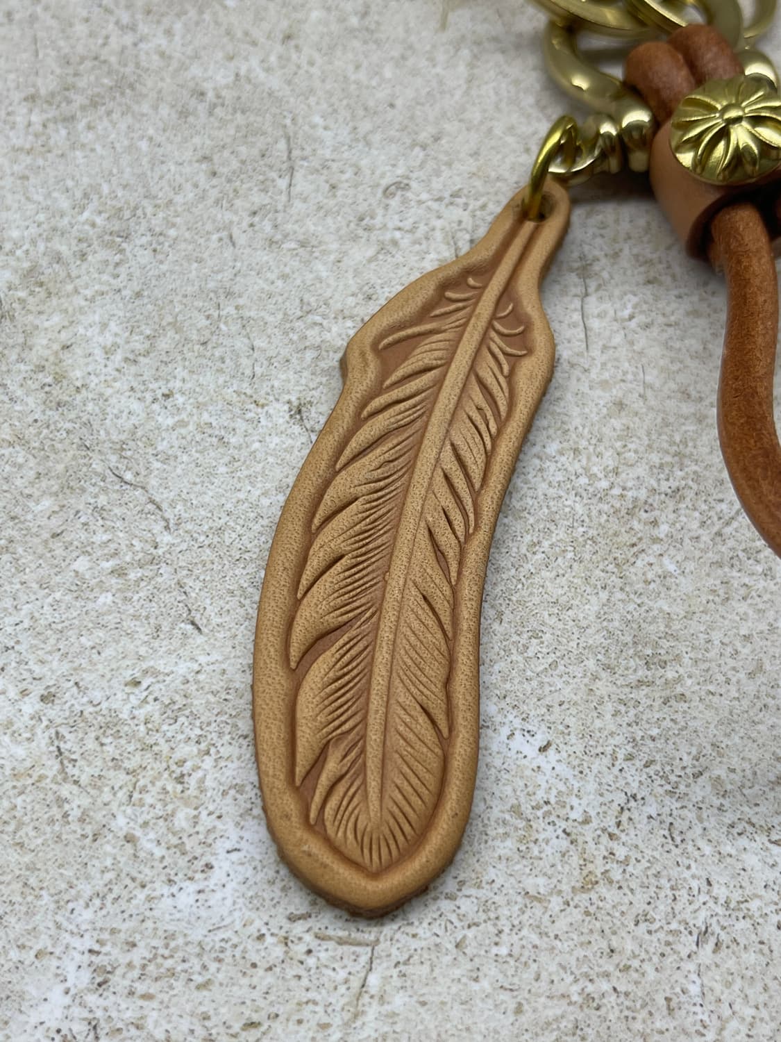 빈티지 브라스 훅 가죽 루프 키링세트 / 아메카지 워크웨어  상품이미지6