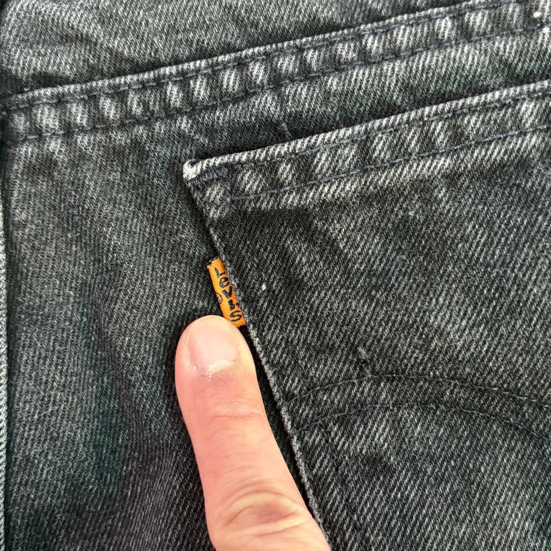 [34] 리바이스 505 오렌지탭 블랙 흑청 상품이미지8