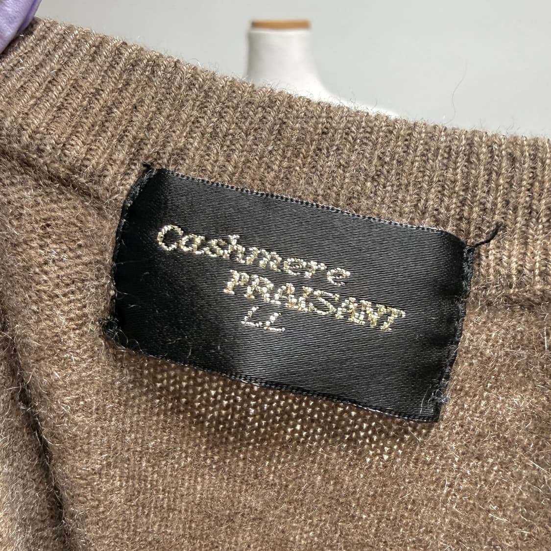 [캐시미어 100%] 니트 베스트 조끼 LL 상품이미지6