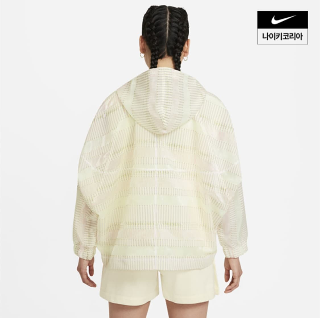 나이키 스트라이프 얼스데이 여성 후드 바람막이 상품이미지3