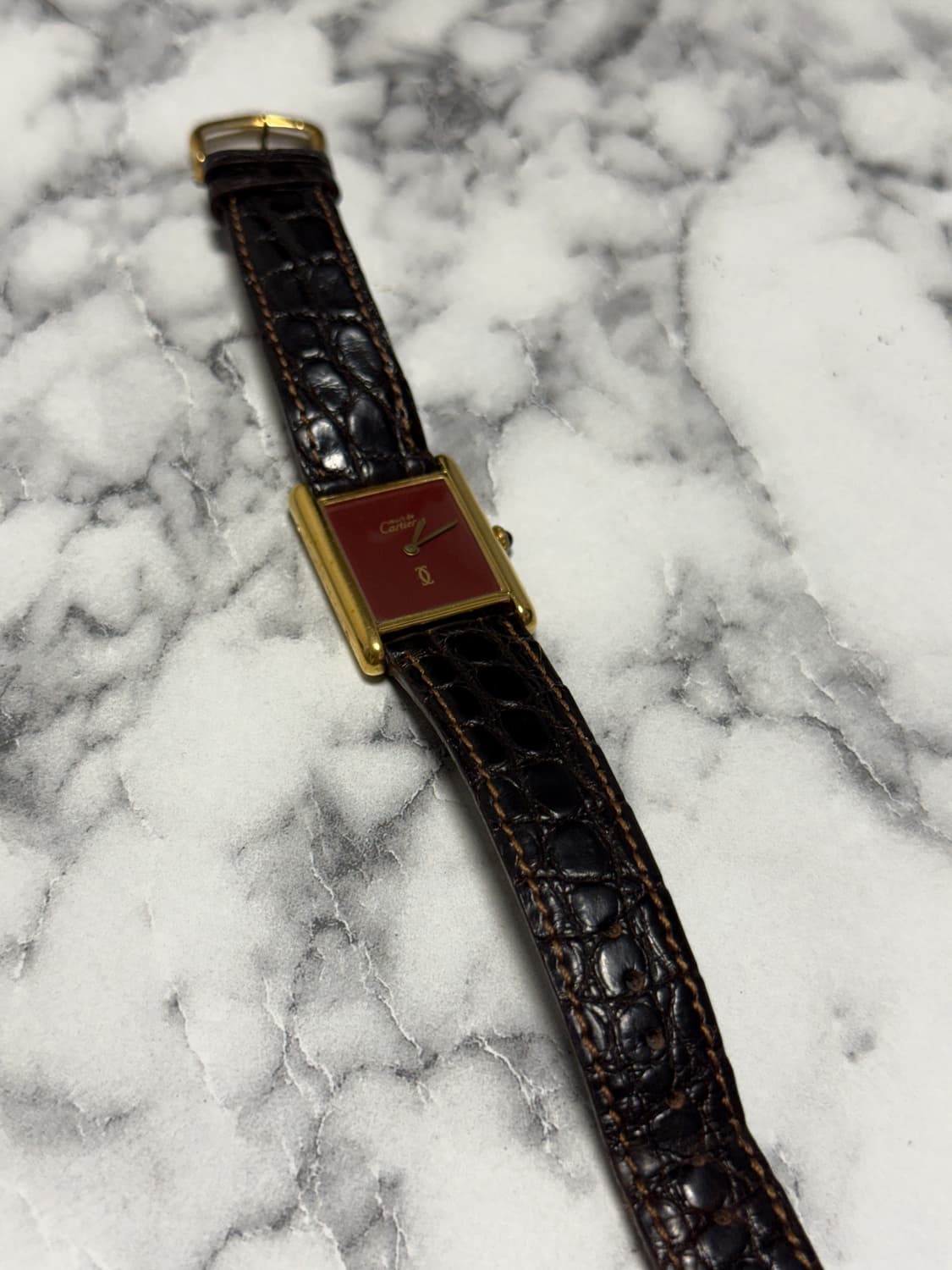 까르띠에 머스트 탱크 버건디 빈티지(수동) 상품이미지3