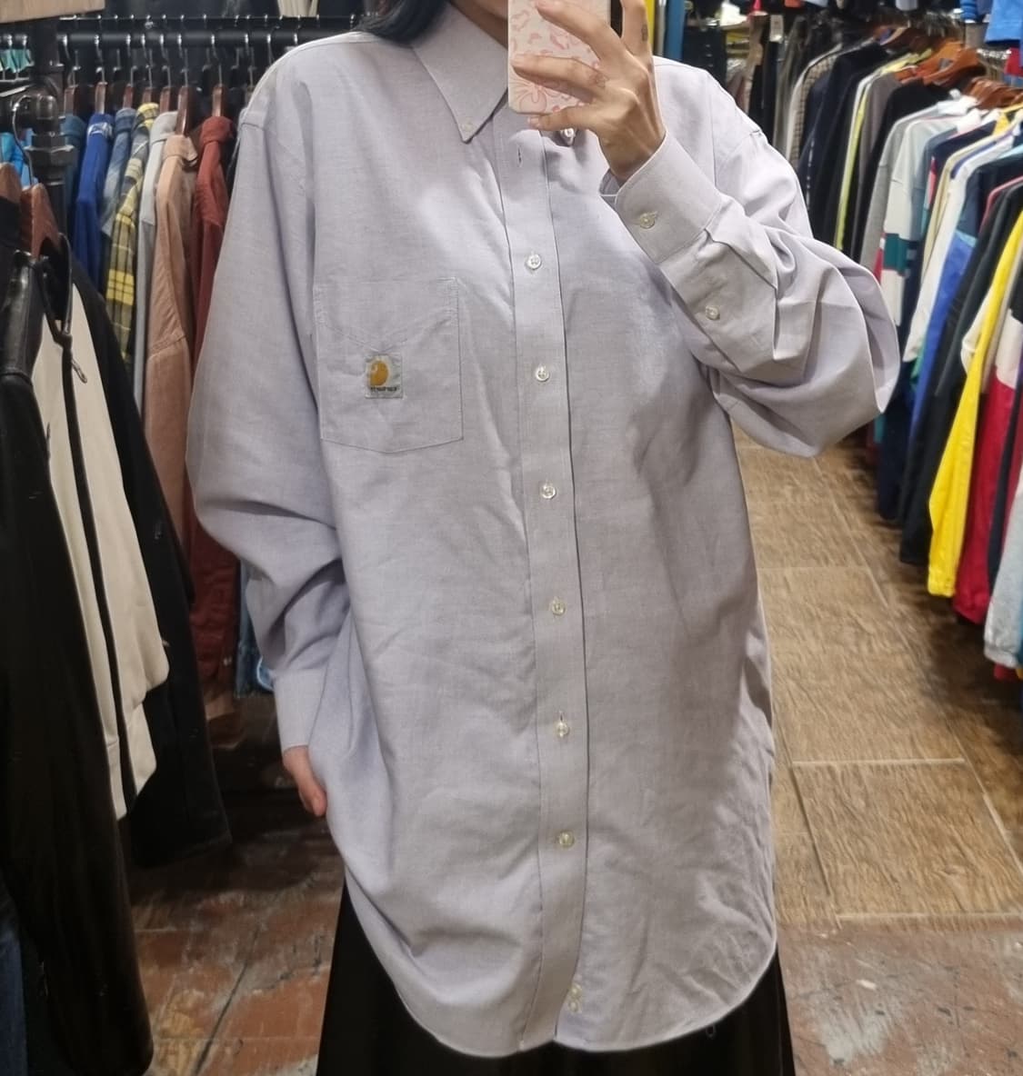 [Hi] 칼하트 긴팔 셔츠 라벤더 상품이미지2