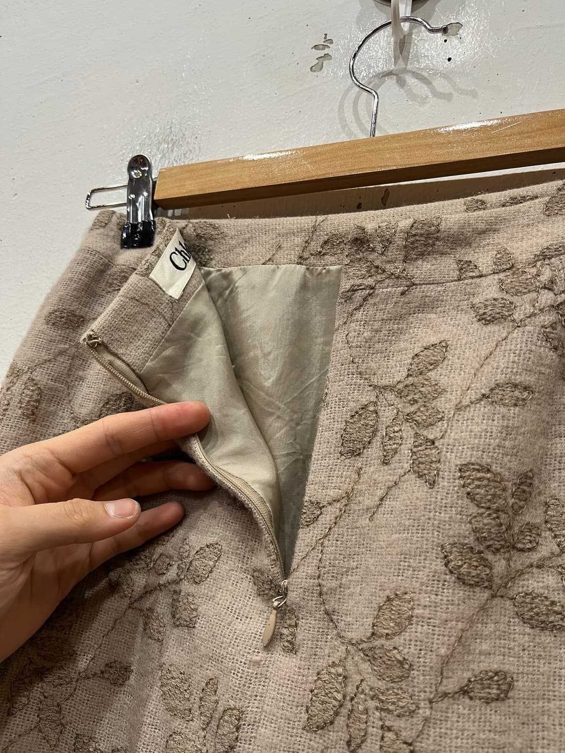 Chloe 끌로에 울 패턴 스커트 치마  상품이미지5