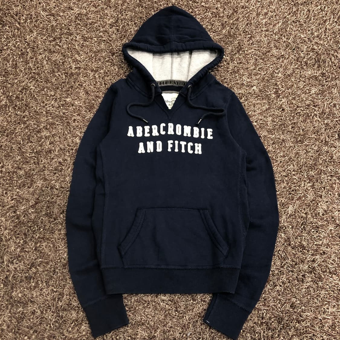 아베크롬비 네이비 로고 후드티 상품이미지1