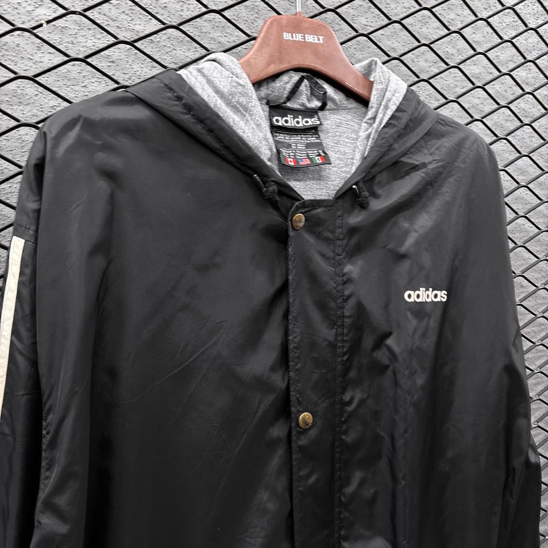 아디다스 스타디움 롱 트랙자켓 후드 밑단스트링 디테일 블랙 상품이미지4