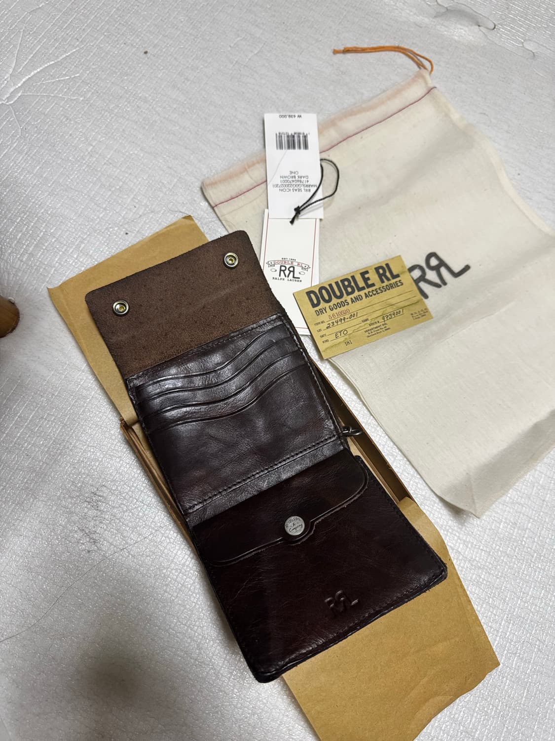 RRL 더블알엘 지갑 콘초 레더 체인 월렛 상품이미지5