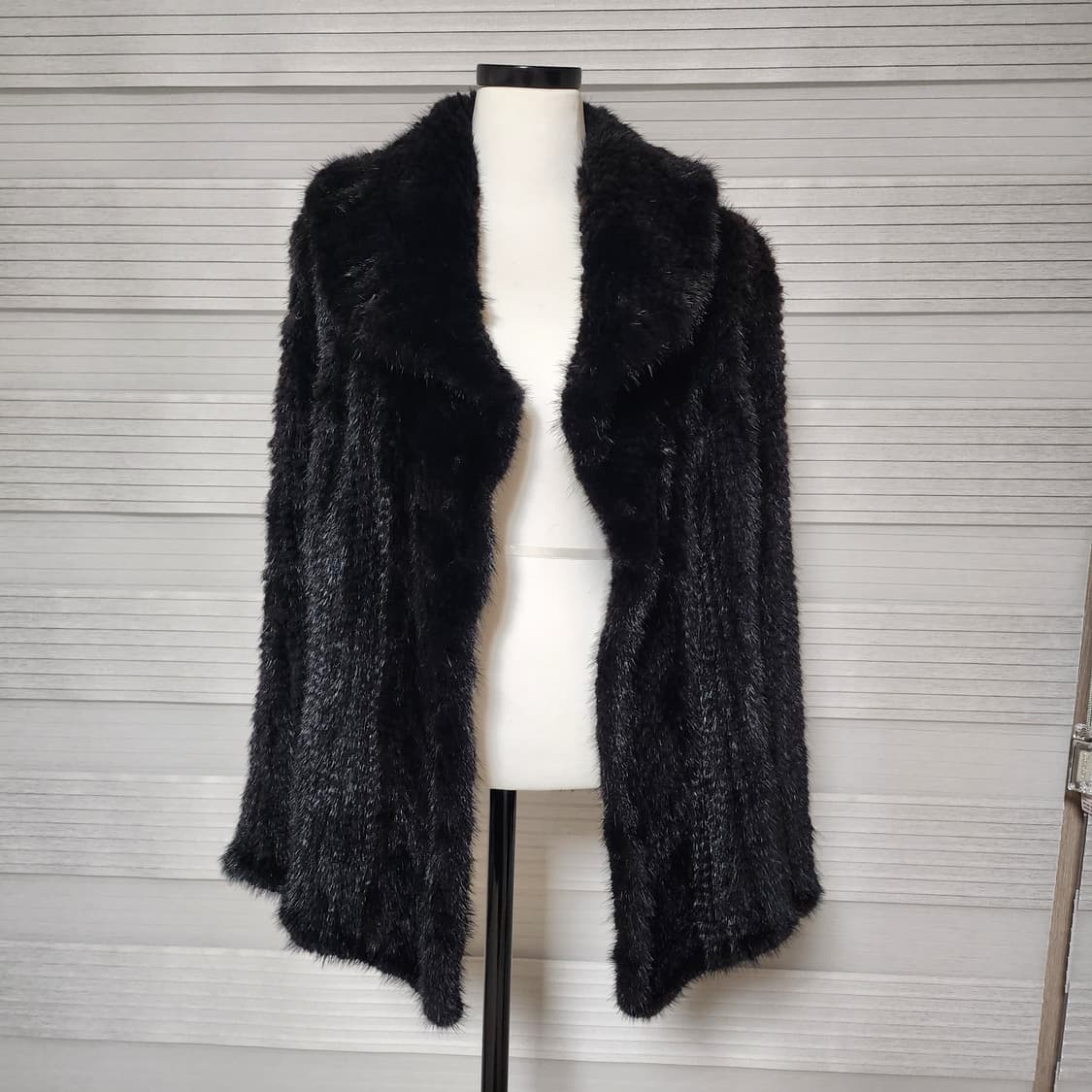 《새상품》100%밍크 니팅 가디건 스타일 코트 상품이미지4