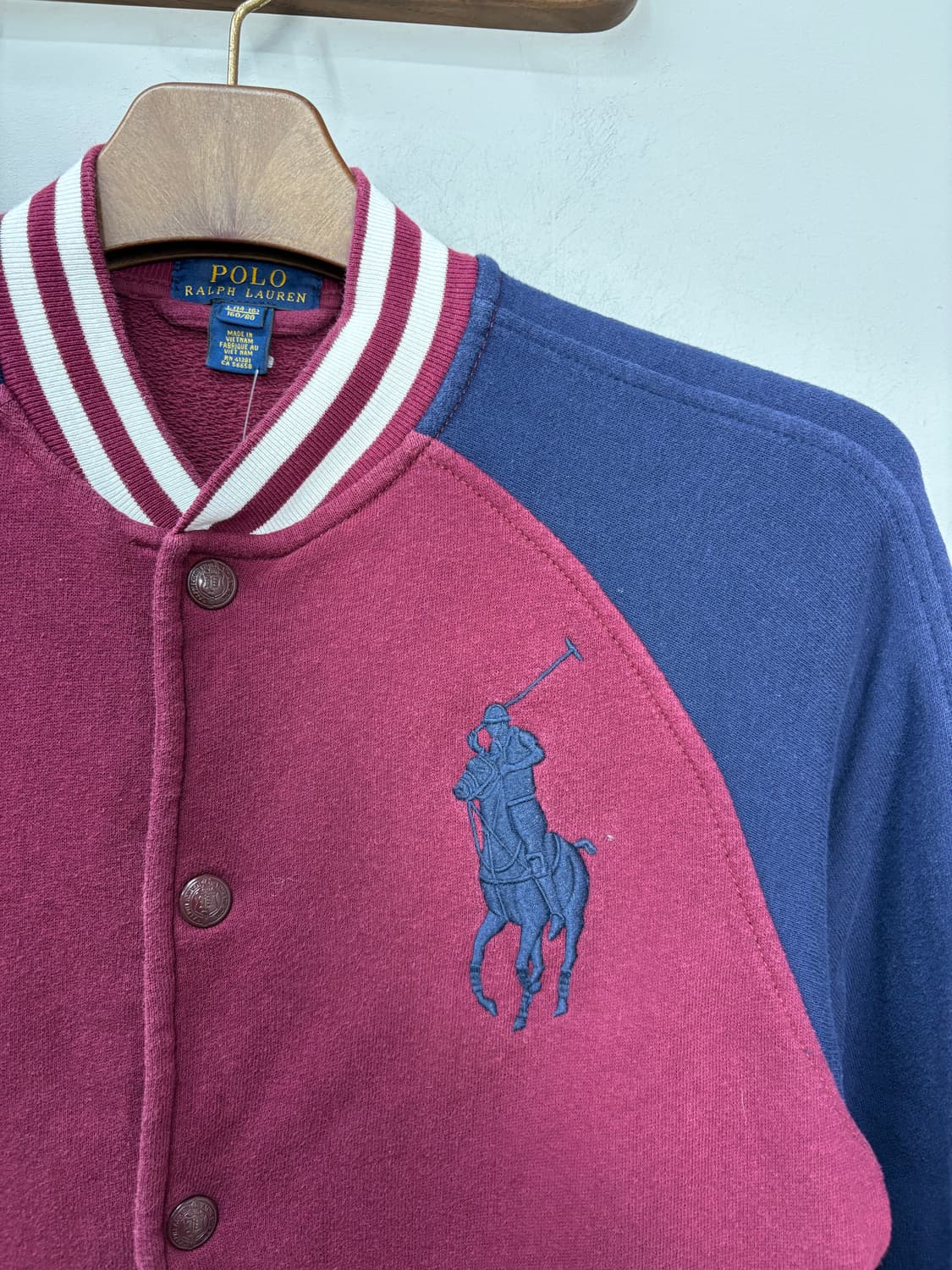 폴로랄프로렌 빅포니 배색 바시티 자켓 A3025 상품이미지3