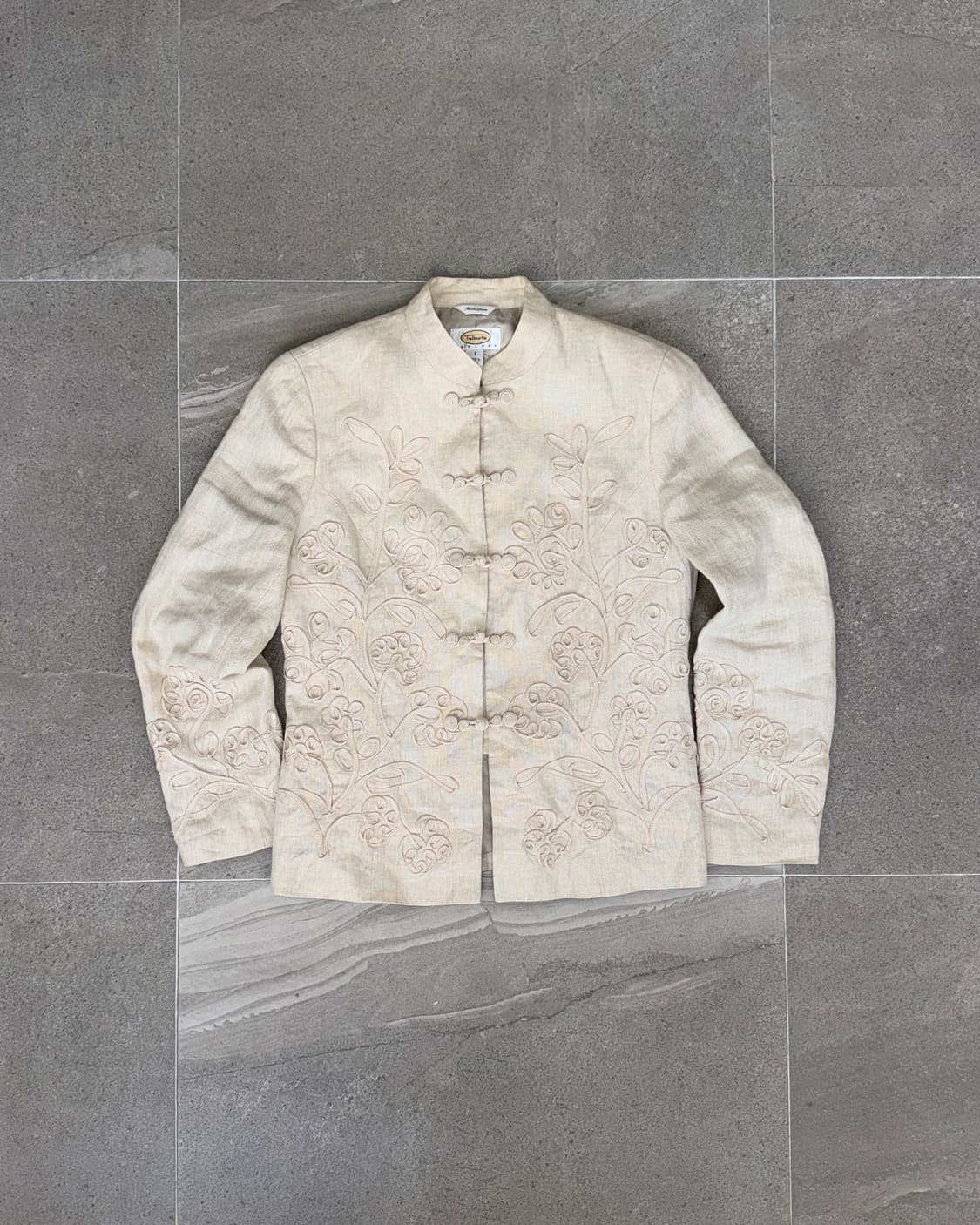 Talbots ivory linen oriental button jk 상품이미지1