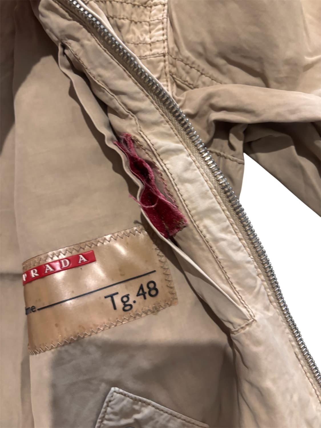 (M) 프라다 스포츠 바이커 코튼 자켓 상품이미지3