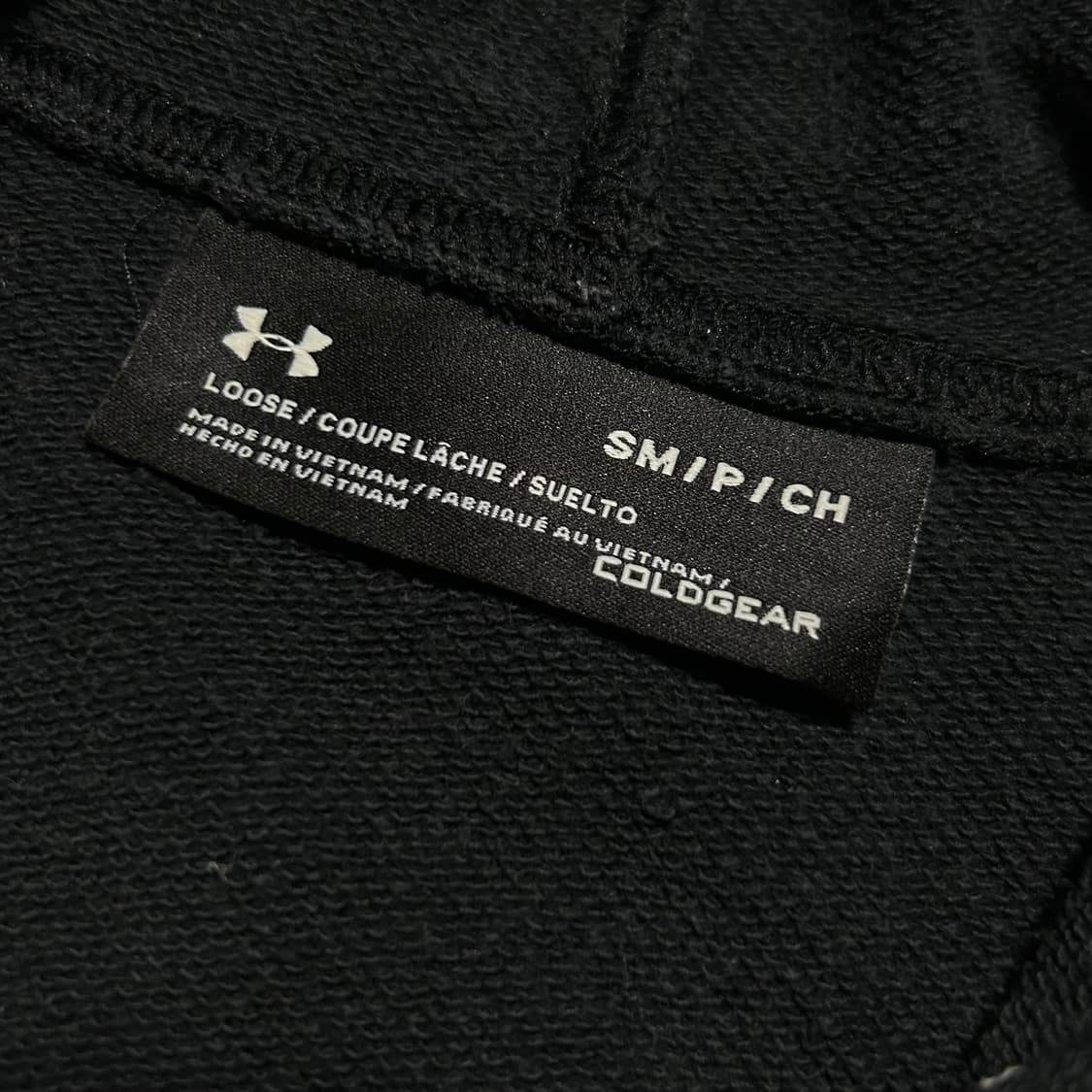 [S] Underarmour 언더아머 블랙 후드티 상품이미지3