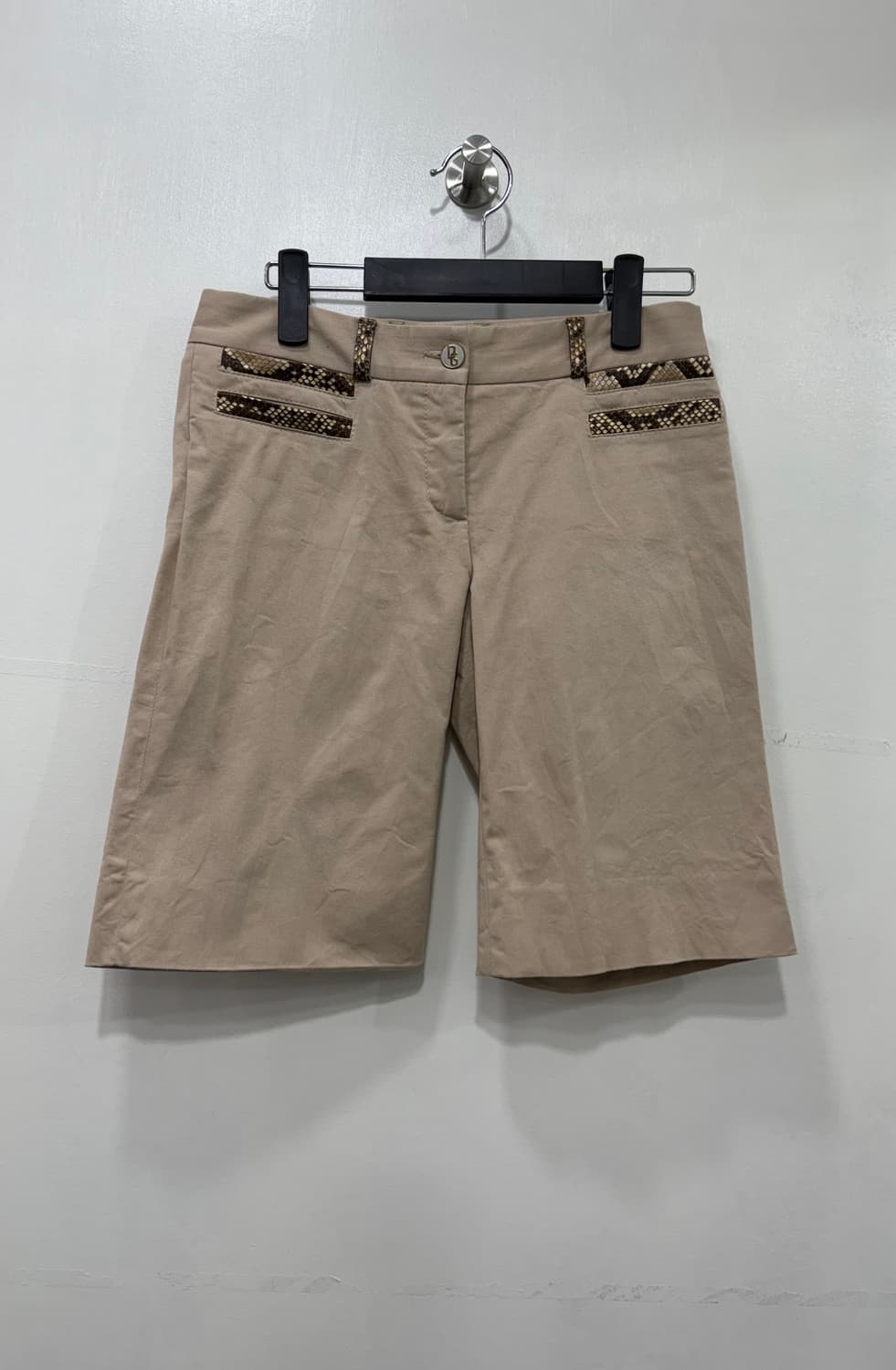 돌체앤가바나 리얼 파이썬 가죽 트리밍 쇼츠 38 상품이미지1