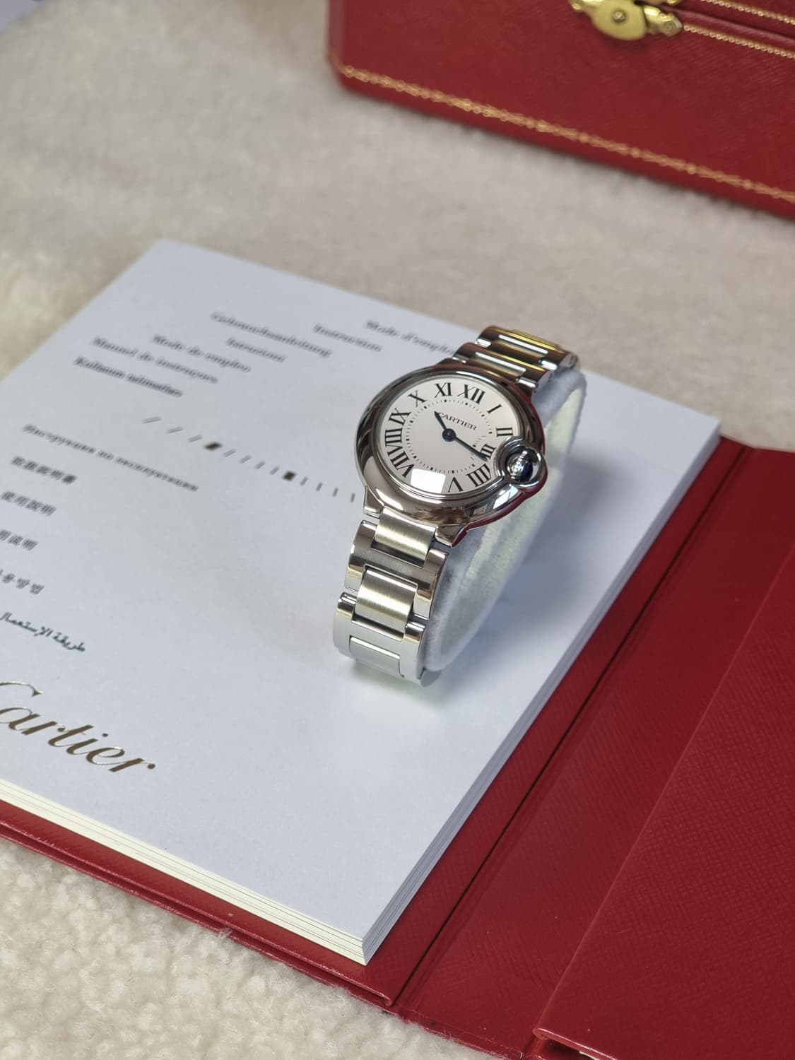 [신세계강남점 풀세트] 까르띠에 발롱블루 스틸 28mm 여성용 시계 08 상품이미지3