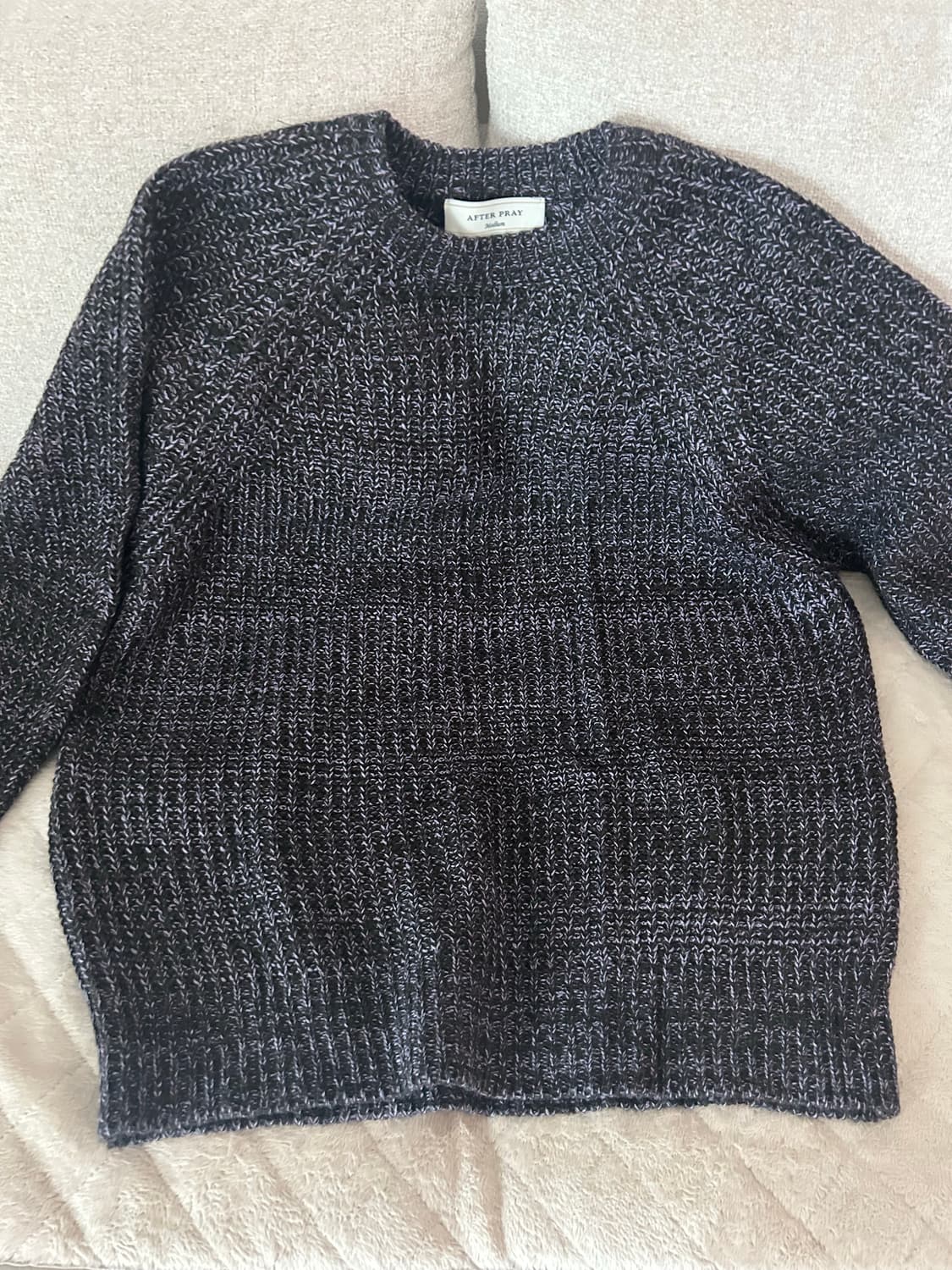 에프터프레이 인타르시아 니트 다크라벤더  상품이미지1