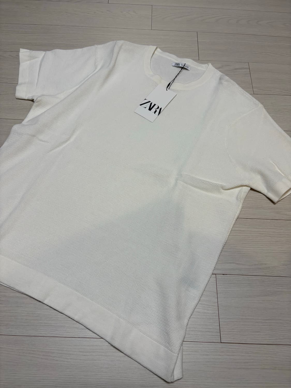 자라 니트 반팔 티셔츠 L 상품이미지1