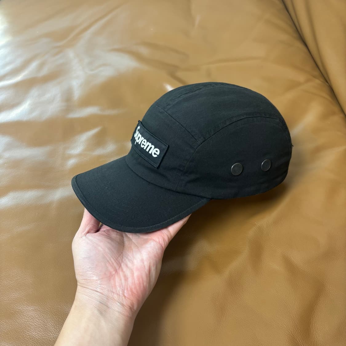 Supreme 슈프림 22ss 밀리터리 워시드 블랙 캠프캡 모자 상품이미지5