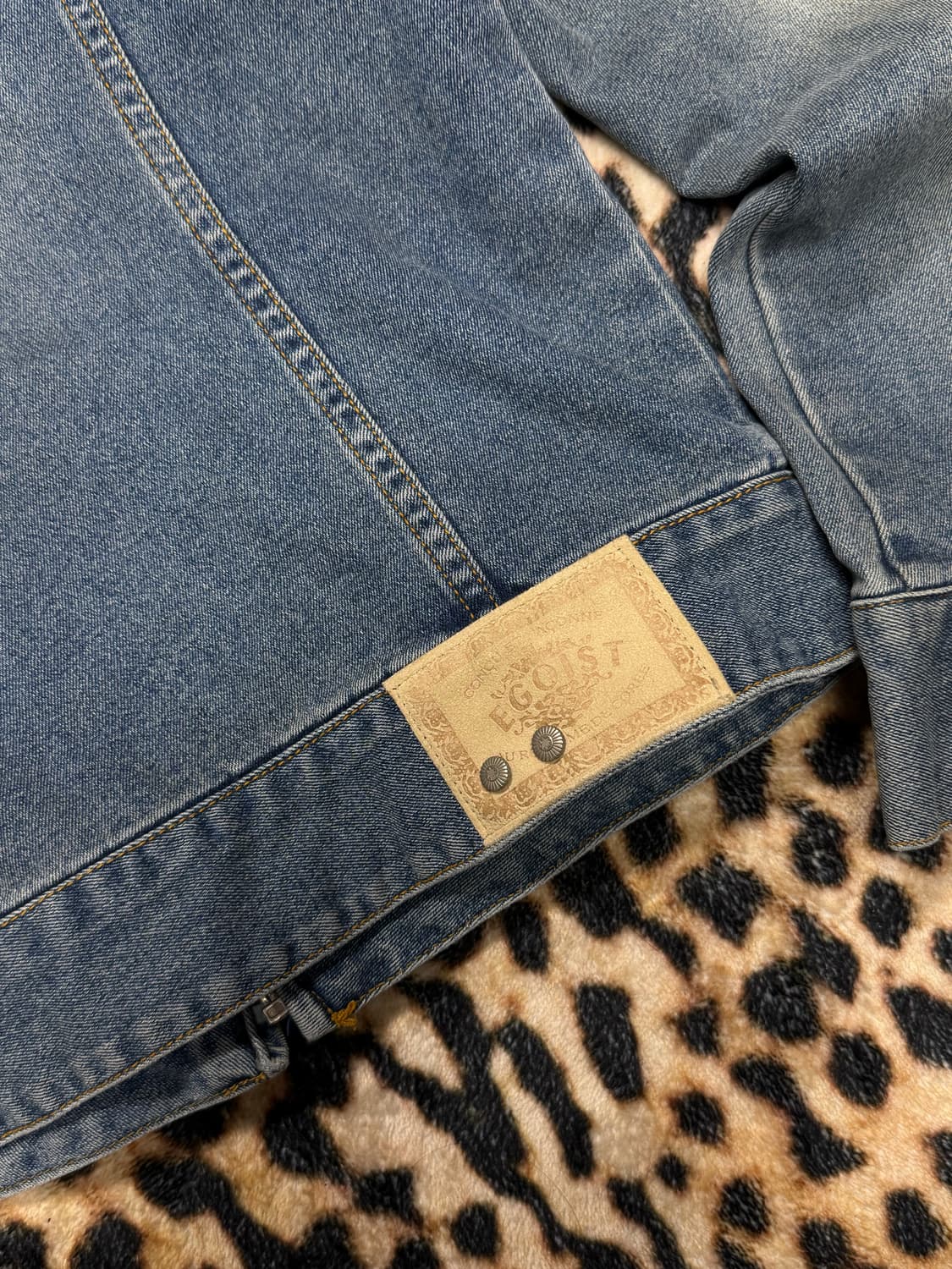 Egoist 스터드 스톤 디테일 데님자켓 상품이미지6