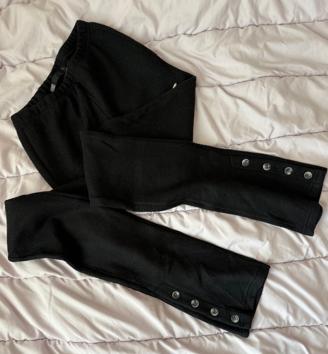 보헤미안서울 COZY RIBBED SIDE BUTTON LEGGING 상품이미지2