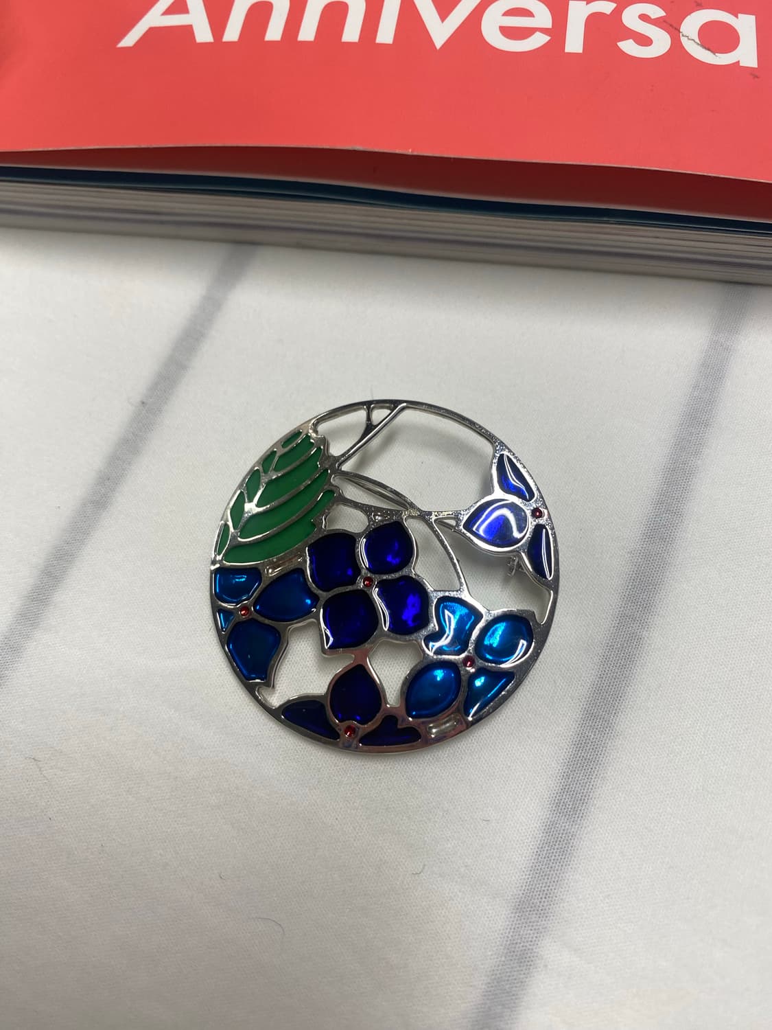 빈티지 스테인드글라스 브로치 상품이미지2