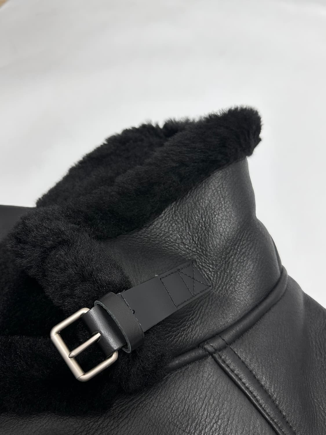 양털 시어링 가죽 무스탕 자켓 상품이미지3